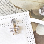 [ﾏｽｸﾋﾟｱｽ] 半額SALE!! ミニリボンビジューのマスクピアス