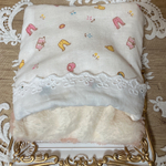 『オーダー』べびたん🐻🍼柄×ホワイトふわふわ冬布団❄️(ハムスター/小動物用)