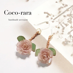 [ﾃﾞｨｯﾌﾟﾌﾗﾜｰ]ミニ薔薇ピアス/イヤリング