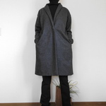 S様ご予約・ウール混のマニッシュなショールカラーコート