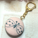 マカロンキーホルダー ミナ ペルホネン 両面 choucho  （桜ピンク）