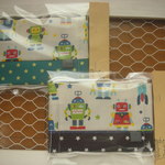 子供用マスク*2枚セット★ロボットと星/緑&紺②