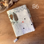 B6 単行本サイズ 手帳カバー ブックカバー ミナペルホネン seafowl