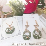 ❀𝕊𝔸𝕀𝕃❀爽やかグリーンのアクセサリーセットⒶ