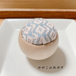 こぎん刺しのピンクッション●さくらいろのお花