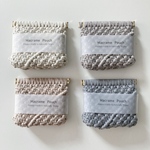 マクラメポーチmacrame pouch グレー
