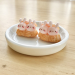 再販🍓ふたごのもっちりクリームうさぎさんのいちごエクレア/ミニュア/1個売り