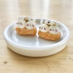 再販🍫ふたごのもっちりクリームうさぎさんのエクレア/ミニュア/1個売り