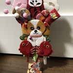 オーダー　gelle2021様専用　お正月ミニ羽子板飾り