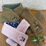 再販31うさぎ&くまボアマフラー🎀リバーシブル