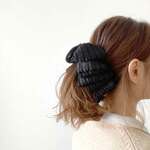 【送料無料】＊バナナクリップ black check＊下から挟んでとめるだけ 簡単ヘアアレンジ