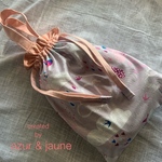 体操着袋（ピンク×鳥）/ 体操着入れ / 体操服入れ / オムツケース/ gym suit bag / diaper case（pink×bird）