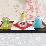 とんぼ玉　正月お飾り　鏡餅セット
