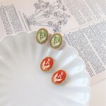 すずらんカメオのピアス・イヤリング