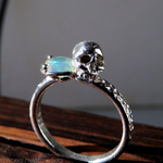 オパール & スカルリング ＊ Opal & Skull Ring
