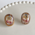 𝕜𝕦*𝕞𝕠𝕞𝕠𖦥⚘𖡡秋のキャンディー フラワー レジン ピアス