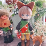 ワンマイルウェア 森の仲間たち「キツネさん①」右向き おすわり