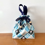 【SALE】手さげ付きお弁当巾着/Laatee:blue