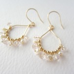 モルガナイトのピアス