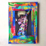 CanvasコラージュM#16 Model BODY PAINTING