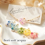 fiori sott'acqua  /   みずみずしいお花のブレスレット