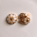 ボタンアクセサリー(ピアス・イヤリング)