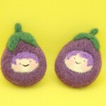 お野菜ブローチ ナス