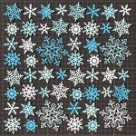 ☆雪の結晶  52枚☆     ダイカット  クラフトパンチ  アルバムパーツ  スクラップブッキング