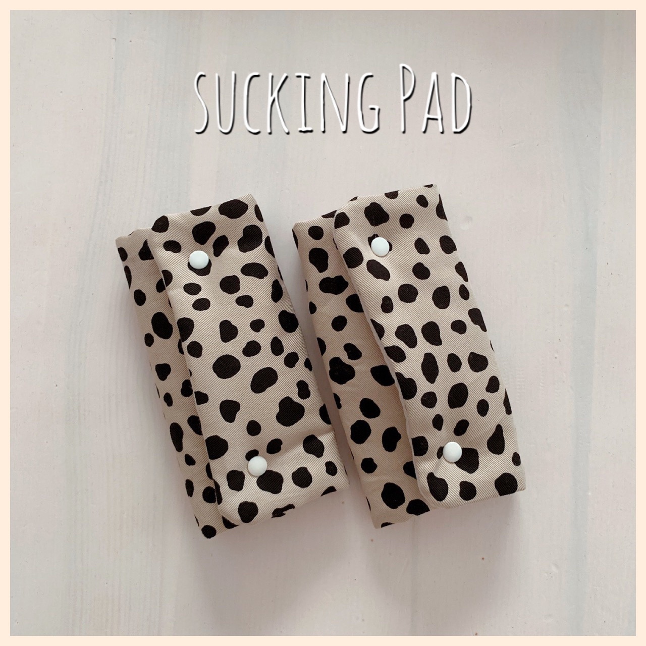 ハンドメイド よだれカバーダルメシアン柄