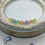 レジンピアス『虹の雫』(パープル)