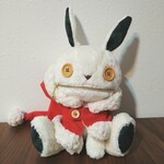 フラッフィージップ　うさぎ　(赤サンタ)