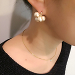 コットンパール ピアス 葡萄