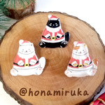 クリスマス★ニャンタクロースのピンバッチ