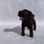 フェルト犬　ラブラドール　ノワールさん　<MW464>