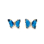 「#6507」ストーン 蝶々 ピアス 金具 ✴︎2個セット