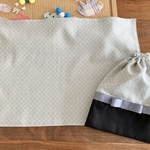 kamonasu99さま専用⭐︎お洒落なお給食セット  モロッカン柄　グレージュ