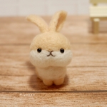 【再販】ツートンカラーうさぎ ミルクティー