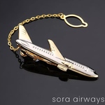 おしゃれ 飛行機 ネクタイピン　パイロットCA ｷｬﾋﾞﾝｱﾃﾝﾀﾞﾝﾄ エアライン