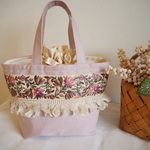 SALE＊fleurette Drawstring bag
