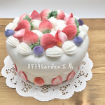 🍓🫐苺とブルーベリーのケーキ(小物入れ)染72