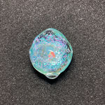 【JINガラス 気まぐれ試作室】ミドル 光の石 ブルーマゼンタ スカイブルー オパール入り