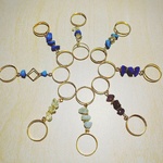 天然石のダブルリング