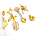 【クリスマス限定】　はちみつ　ピアス　アソートセット　アシンメトリー　イヤリング　レジン　蜂
