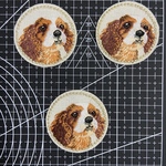 3枚入　わんちゃん　犬刺繍アイロンワッペン