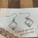 再販2 ダブルスクエアパールピアス&イヤリング