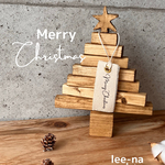 ハンドメイド  クリスマスツリー　クリスマス　置き物　インテリア　木製　サンタ