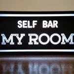お家BAR 宅飲み ショットバー MY ROOM 酒場 レトロ サイン 看板 置物 雑貨 LED2wayライトBOX