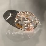 flower clear ring 
