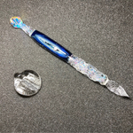 【JINガラス 気まぐれ試作室】宇宙 ワンド クリスタル ミックス ガラスペン