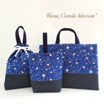 【°˖✧新作✧˖°】 『 Across the universe🪐 』 ＊ レッスンバック 上履き入れ 体操着袋 3点セット ＊ 入園グッズ 入学グッズ ＊ 男の子